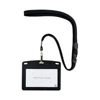 オープン工業 吊下名札レザー調 黒 N-123P-BK 5枚 - アスクル