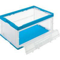 折りたたみコンテナ】 アスクル 「現場のチカラ」 扉付き折りたたみ