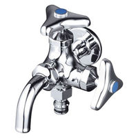 SANEI 厨房用立形上向自在水栓 A5371-13 1個（直送品） - アスクル