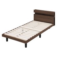 アイリスオーヤマ すのこベッド シングルサイズ ウォールナット SNBS-S