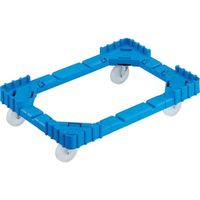 コンテナ用台車】 岐阜プラスチック 「現場のチカラ」 折りたたみ