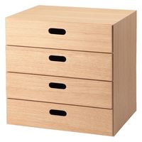 無印良品 スタッキングシェルフセット 3段×2列 オーク材 幅82×奥行28.5