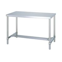 シンコー ステンレス作業台(三方枠タイプ・SUS430) 1200×600×800 WT