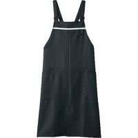 住商モンブラン エプロン 黒/グレー フリーサイズ 5-880 1枚 - アスクル