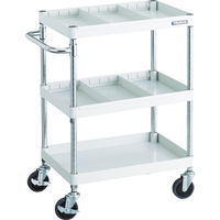 TRUSCO ツールワゴン フェニックスワゴン 600X400 3段 φ75ゴム車輪