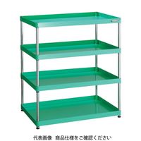 TRUSCO スチールラック フェニックスワゴンラック型 抗菌900X600 4段