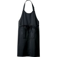 住商モンブラン エプロン 兼用 首かけタイプ 黒 フリー 5-862 1枚