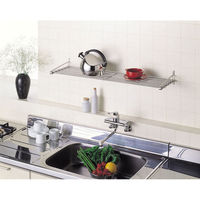 池永鉄工 オールステンレス AVパイプ棚 壁付タイプ AV-60（直送品