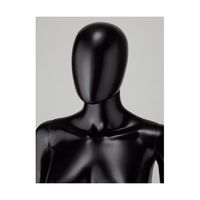 アズワン 婦人頭部パーツ 黒(PP製全身マネキン、トルソー用) 67-6609