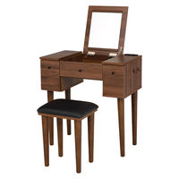 4FUL 佐藤産業 アンリ デスクドレッサー 幅800×奥行400×高さ700mm WH