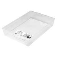 サカセ化学工業 プラスチックバスケット 透明 PB34-10 1箱(2枚入) 01