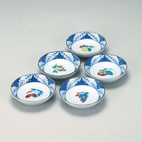 伊野正峰 九谷焼 3.3号皿揃 果実絵変わり（直送品） - アスクル