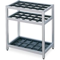 組立設置込】コクヨ 傘立て アルミフレーム 30本用 中棚付 キャスター