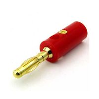 エスコ φ4mm バナナプラグ(スタック接続/黄) EA940DP-774 1セット(5個