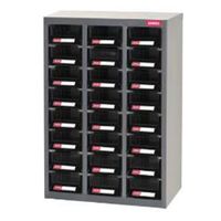 Shuter パーツキャビネット 4列8段(引出し色ブラック) A8V-432BK 1台