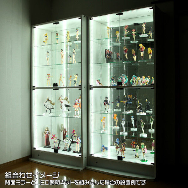 充英アート JAJAN コレクションラック幅833mm専用背面ミラー 1枚（直送