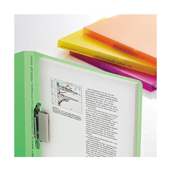 リヒトラブ パンチレスファイル A4S 乳白 F-5030-1 1セット(10冊