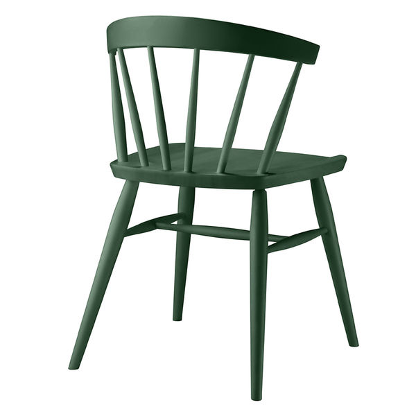 軒先渡し】オリバー ウィンザーチェア カフェチェア 板座 グリーン S