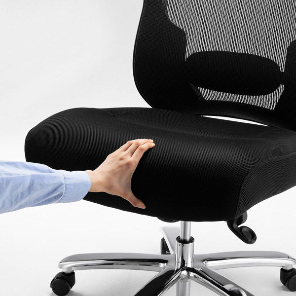 高耐荷重オフィスチェア ブラック SNC-NET23BK 1個（直送品） - アスクル