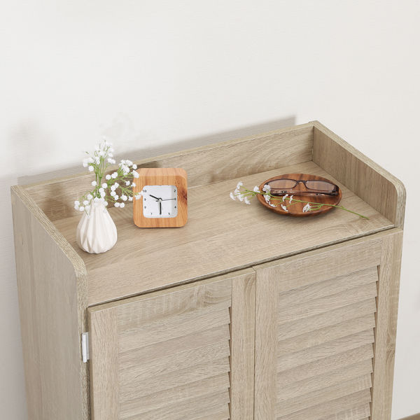 不二貿易 ルーバーシューズボックス オープントップ 幅600×奥行335×高