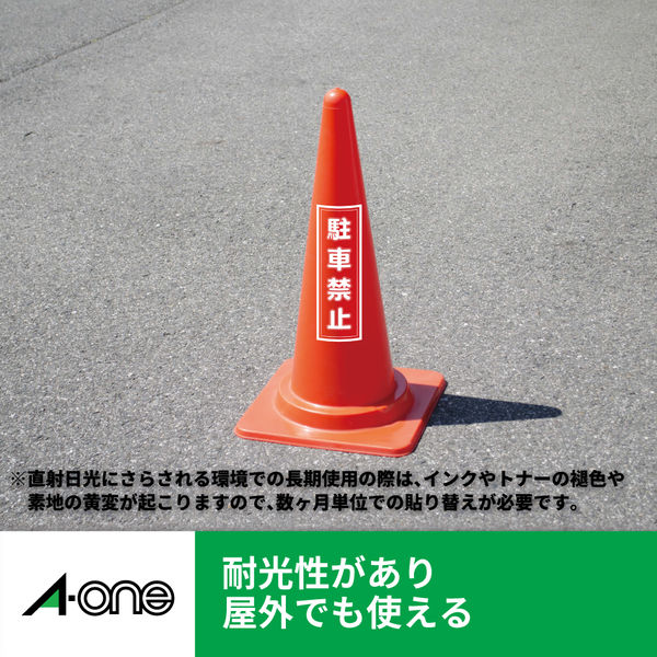 エーワン（A-one）屋外でも使えるラベルシール 備品ラベル つや消し