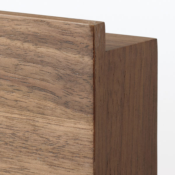 無印良品 壁に付けられる家具長押マグネット付き ウォールナット材突板