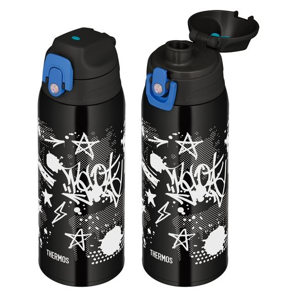 サーモス（THERMOS）真空断熱2ウェイボトル ブラックブルー 800ml FJJ