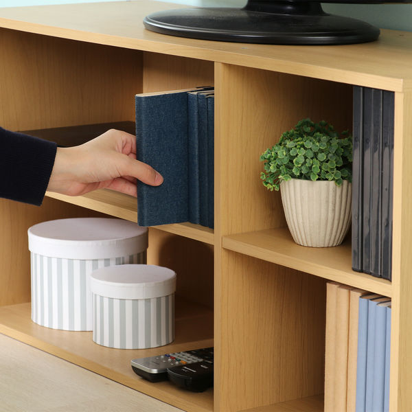 TVラック 89 NA ナチュラル 幅890×奥行295×高さ420mm 96598 1台 不二