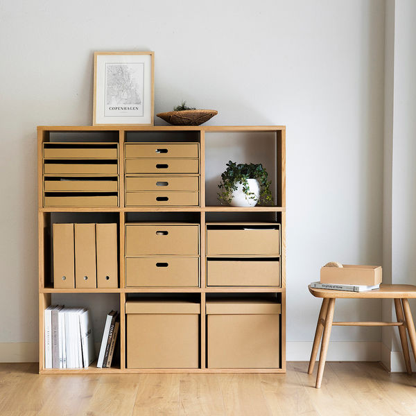 無印良品 スタッキングシェルフ 追加3段 オーク材 幅40×奥行28.5×高さ