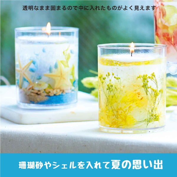 カメヤマ 手作りキャンドル ボタニカルゼリーキャンドルキット 400924