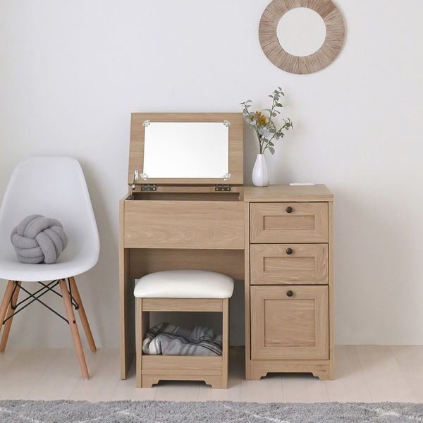 4FUL 佐藤産業 アンリ デスクドレッサー 幅800×奥行400×高さ700mm