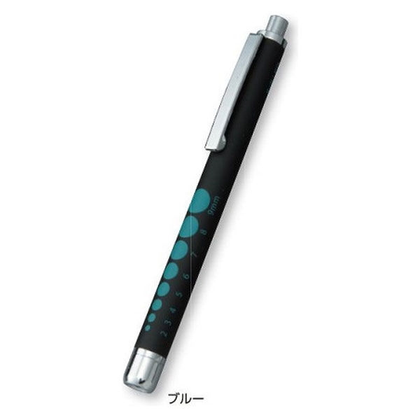 コンテック ラバー調ソフトLEDペンライト ブラック/ブルー KE-336 1