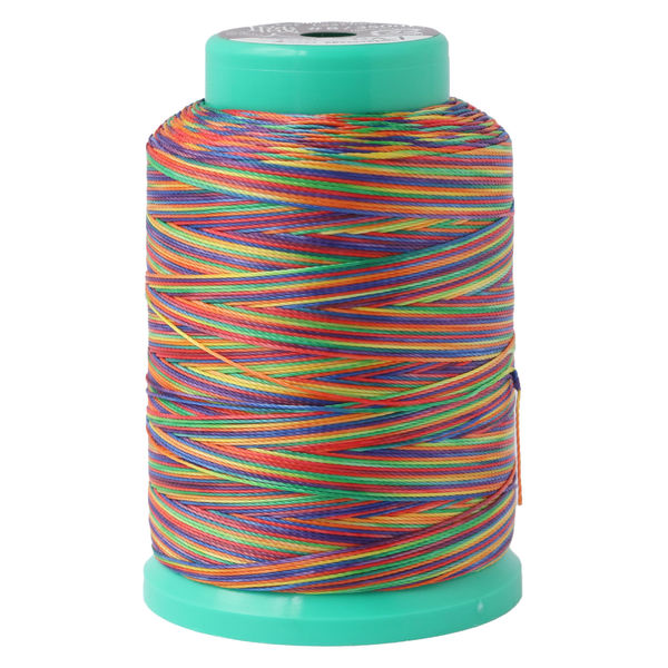 ミシン糸 職人 for Leather 皮革・厚地用 #8/350m 段染め(レインボー