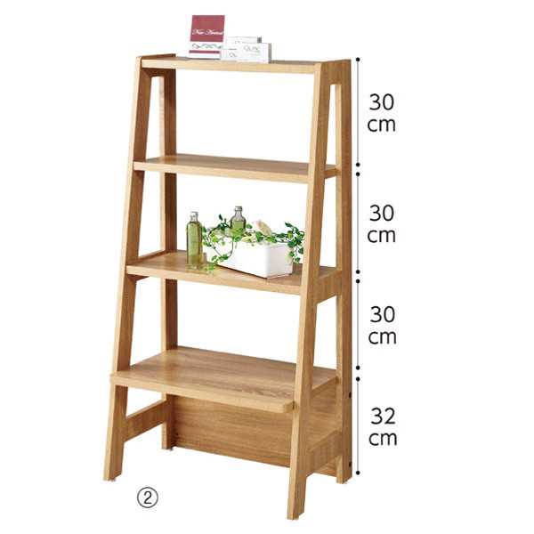 ストア・エキスプレス 木製ディスプレイラック 4段 1717-205（直送品