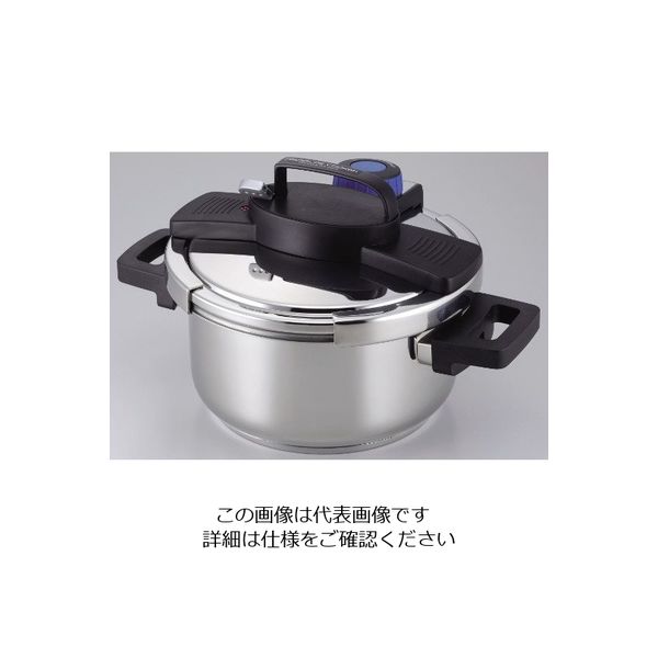 パール金属 3層底ワンタッチレバー圧力鍋 4.0L H-5388 1個 63-2752-76
