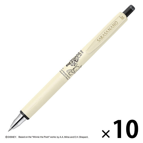 ゼブラ サラサナノ 0.38mm 限定／くまのプーさん セピアブラック JJX72