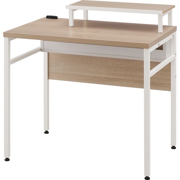 アイリスオーヤマ ケーブル収納デスク モニター台付 幅80cm CSD-800M 1