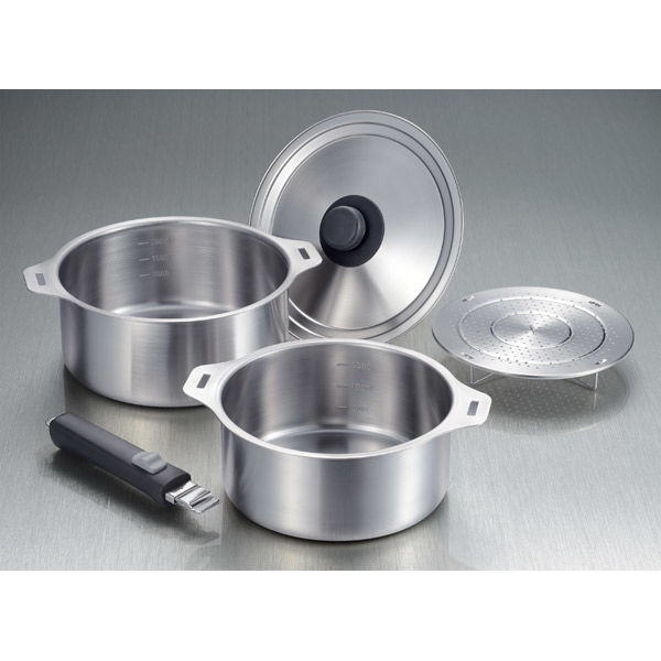 和平フレイズ 燕三 IH対応ハンドル着脱式鍋18・20cmセット