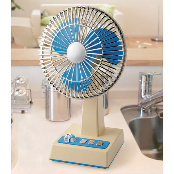 ファミリー・ライフ どこでもレトロ扇風機 a34585 1台（直送品