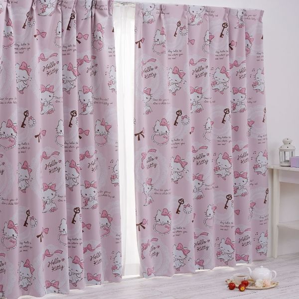 バード 1級遮光・遮熱カーテン キティ 幅1000×丈2300mm SB-390 1セット