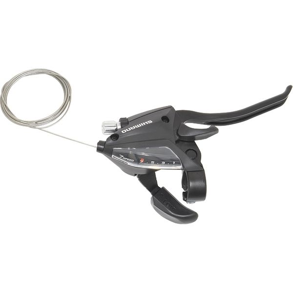 シマノ 7Sシフト/ブレーキレバー（4フィンガータイプ） ブラック ST