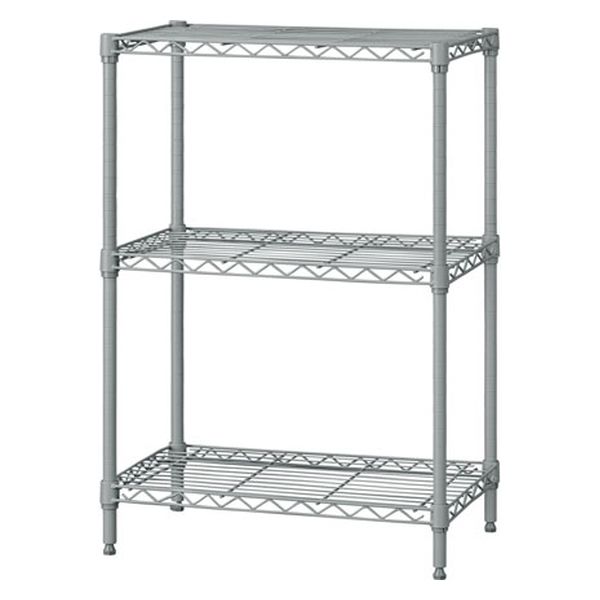 アイリスオーヤマ カラーメタルラック 幅55cm 3段 ダークグレー CMM