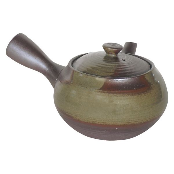 マルジョウヤマダ 萬古焼 くり型急須3号 T2417 1箱（直送品） - アスクル