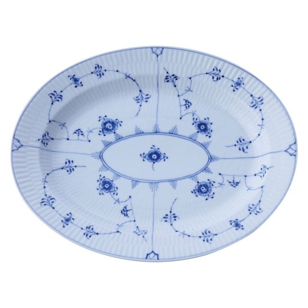 ロイヤルコペンハーゲン ブルーフルーテッド プレイン オーバル