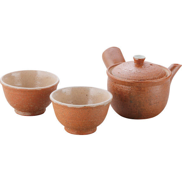 ヤマ庄陶器 信楽焼 Shigaraki 茶器セット Cha-1-3s 1箱（直送品