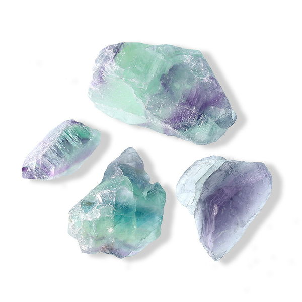 リーフ 形状お任せ レインボーフローライト(蛍石) 100g 809067 1個