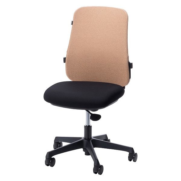 オカムラ ジャスタス オフィスチェア 肘無し 座ブラック／背オレンジ 1