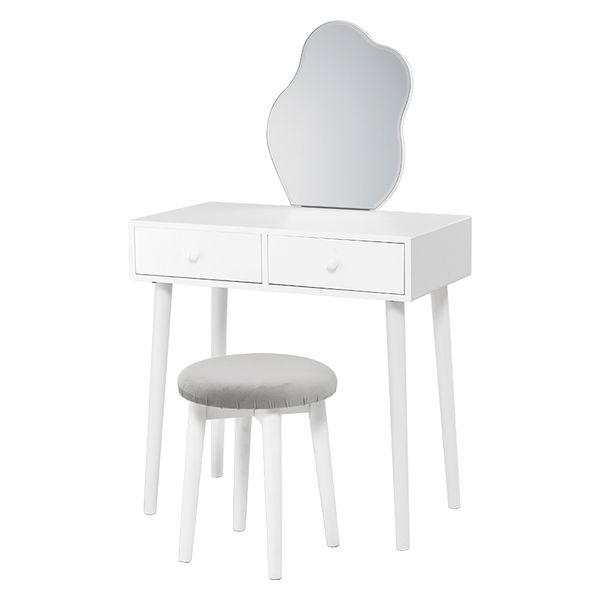 軒先渡し】萩原 ドレッサー 幅750×奥行480×高さ1235mm ホワイト MD