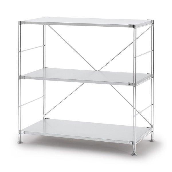 無印良品 ステンレスユニットシェルフ ステンレス棚セット ワイド 小