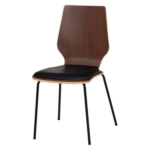 軒先渡し】萩原 ダイニングチェア ダークブラウン LC-4488DBR 1台